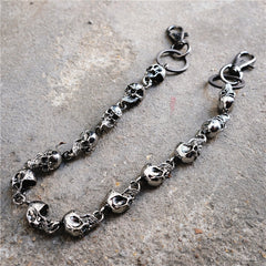 Skull head big ghost head dark hip-hop personality waist Pants Chain