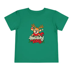 Holiday Vibes Reindeer Toddler Tee