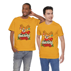 Holiday Vibes Reindeer Christmas T-Shirt