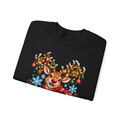 Holiday Vibes Reindeer Christmas Sweatshirt
