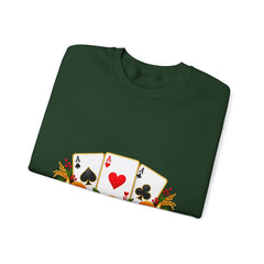 Tihar Themed Lucky Card Game Fruit Crewneck Sweatshirt