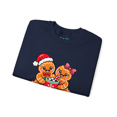 Sweet Christmas Gingerbread Bears Crewneck Sweatshirt