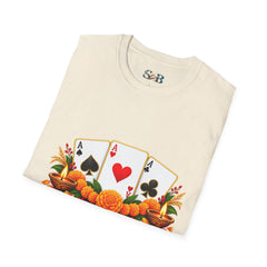 Tihar Themed T-Shirt – Colorful Poker Game Design