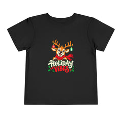 Holiday Vibes Reindeer Toddler Tee