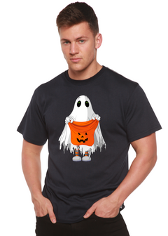 Boo Halloween Men's Bamboo Viscose/Organic Cotton Short Sleeve Graphic T-Shirt