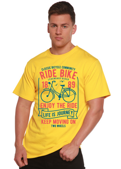Ride Bike Spun Bamboo® Men's Bamboo Viscose/Organic Cotton Short Sleeve Graphic T-Shirt