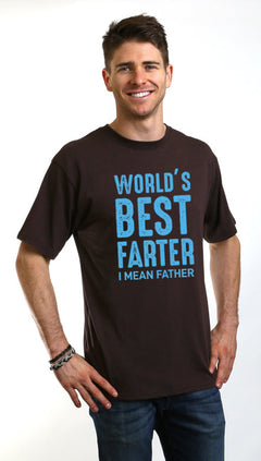 World's Best Farter Men's Bamboo Viscose/Organic Cotton Short Sleeve Graphic T-Shirt