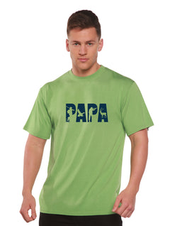PAPA Men's Bamboo Viscose/Organic Cotton Short Sleeve Graphic T-Shirt