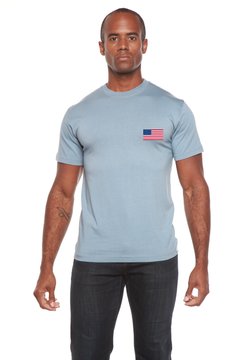 American Flag Men's Bamboo Viscose/Organic Cotton Short Sleeve Graphic T-Shirt