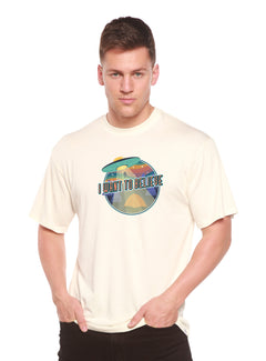 I Want to Believe Men's Bamboo Short Sleeve Printed T-Shirt