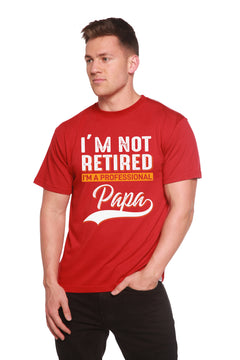 I'm not Retired Men's Bamboo Viscose/Organic Cotton Short Sleeve Graphic T-Shirt