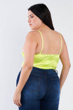 “Your Desire” Neon Yellow Bodysuit