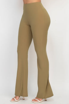 Fit And Flare Elastic Casual Pants