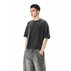 “Rod Wave” Cropped Snow-Washed Tee
