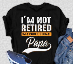 I'm not Retired Men's Bamboo Viscose/Organic Cotton Short Sleeve Graphic T-Shirt