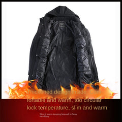Parkas Jacket Men Longline Windbreaker Coats Clothing