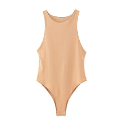 summer solid sexy bodycon women bodysuits