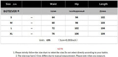 High Waist Pockets Female Floor-length Wide Leg Denim Trousers