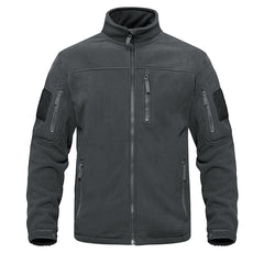 Full Zip Up Tactical Army Fleece Jacket Military Thermal Warm Outwear Windbreaker