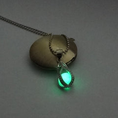 Hollow Luminous Stone Gem Charm Jewelry Pendant Necklace Gifts
