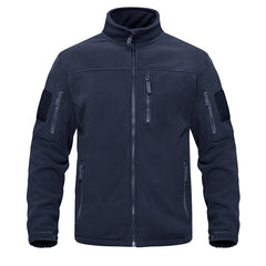 Full Zip Up Tactical Army Fleece Jacket Military Thermal Warm Outwear Windbreaker