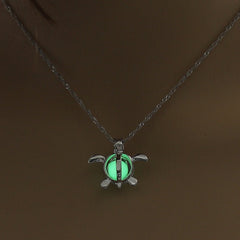 Hollow Luminous Stone Gem Charm Jewelry Pendant Necklace Gifts