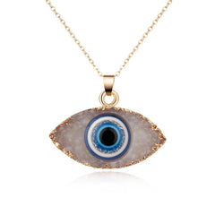 Turkish Evil Eye Pendant Choker Necklace Lucky Blue Evil Eyes Clavicle Chain Necklace