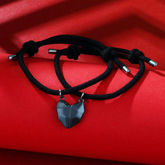 2Pcs Fashion Lovers Matching Friendship Heart Bracelet