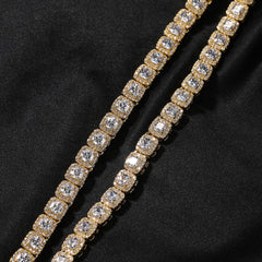 mens gold Gold Plated Rock Candy Chain necklace