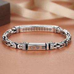 Fashion keel peace pattern braided bracelet