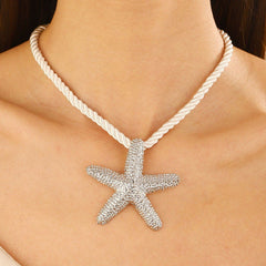 starfish necklace beach summer holiday earrings necklace