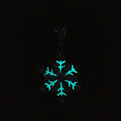 Winter rotating snowflake luminous oil drop pendant