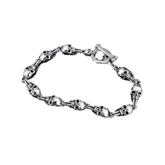 Retro and trendy skull bracelet