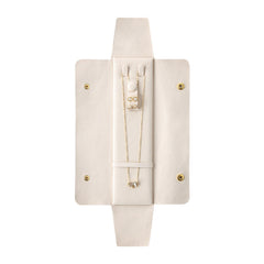 High-end microfiber leather necklace clutch bag