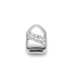Hip-hop diamond-encrusted and gold-plated teeth grillz