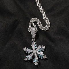 Winter rotating snowflake luminous oil drop pendant