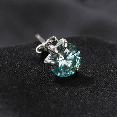 S925 silver moissanite dragon claw earrings