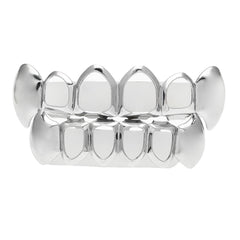 Hip-hop polished braces with gold electroplating