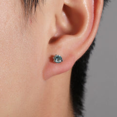 S925 silver moissanite dragon claw earrings