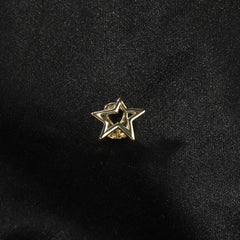 Hip-hop niche design hollow five-pointed star braces