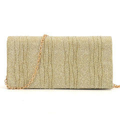 Solid color sequined cosmetics, portable storage clutch