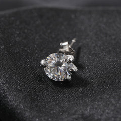 S925 silver moissanite dragon claw earrings