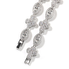 Diamond eye cross high-end feeling necklace