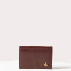 Solid color long cowhide card bag ID bag