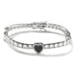 Colorful love tennis chain high-end zircon necklace bracelet