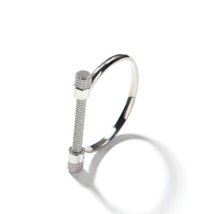 Horseshoe-shaped bracelets inlaid with zircon and diamonds