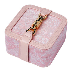 Retro embroidery portable jewelry box