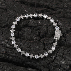 Star zircon tennis chain necklace