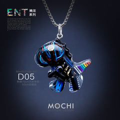 Original Cyberpunk Little Dinosaur Delicate High Design Couple Necklace