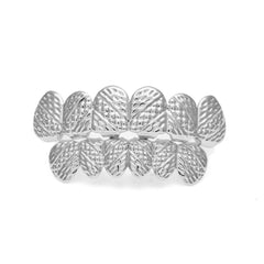 Hip-hop polished braces with gold electroplating